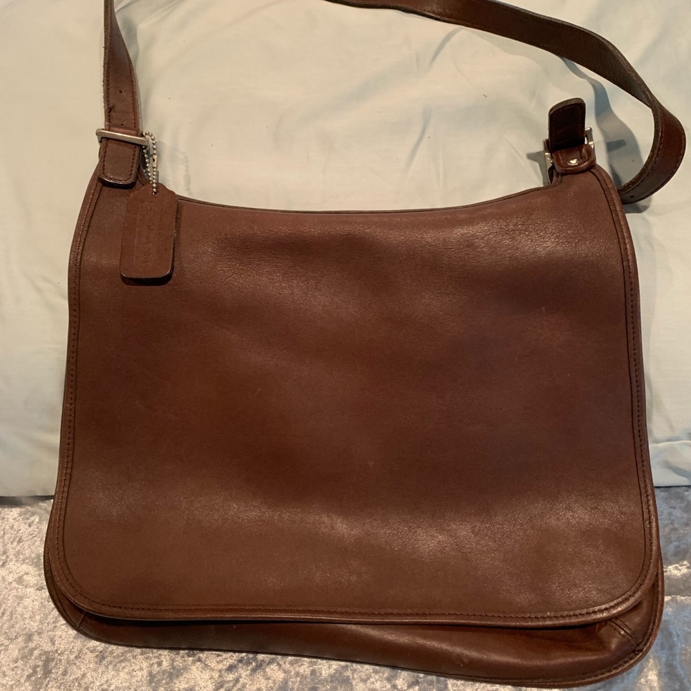 Coach Brown Leather Shoulder Bag